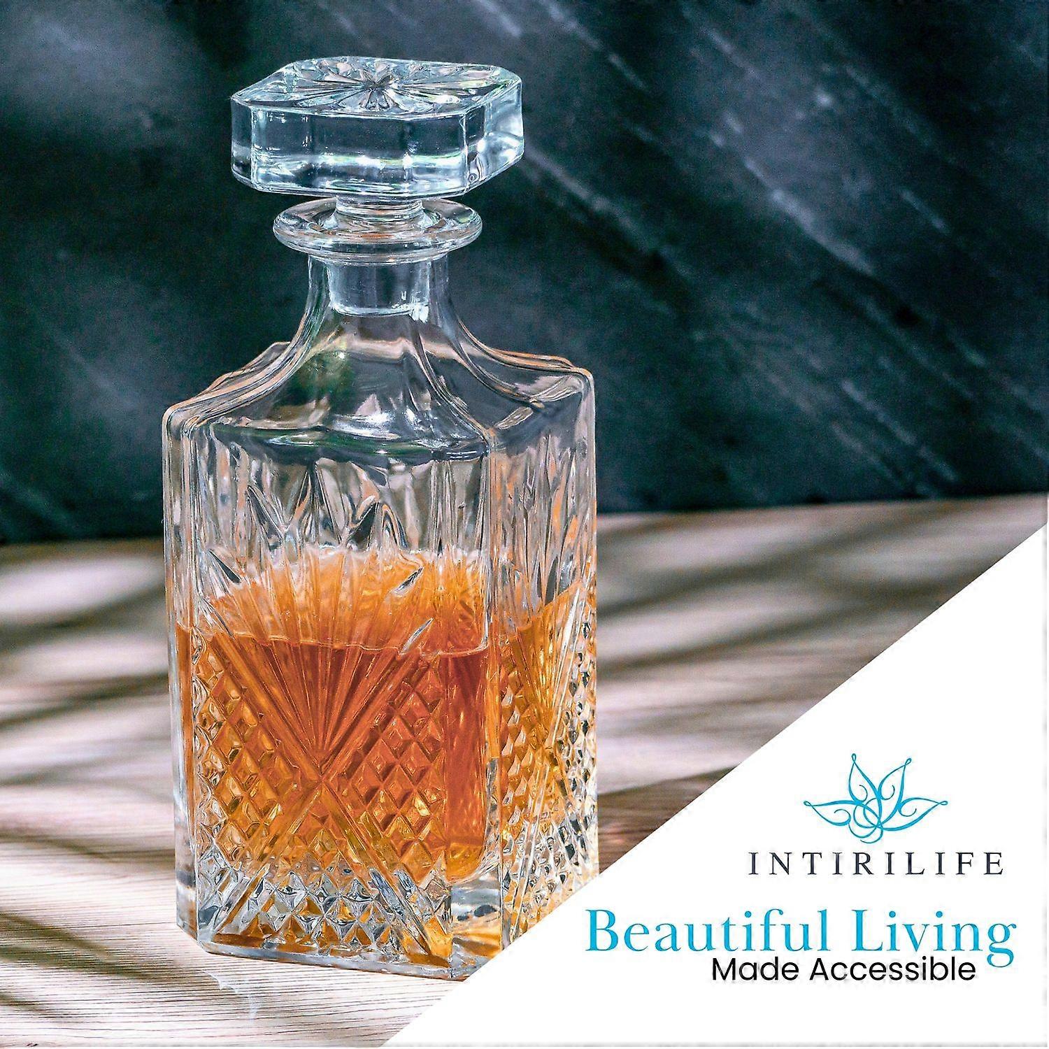 noble whiskey carafe - filling quantity 800 ml - Decanter for rum, vodka, scotch and much more