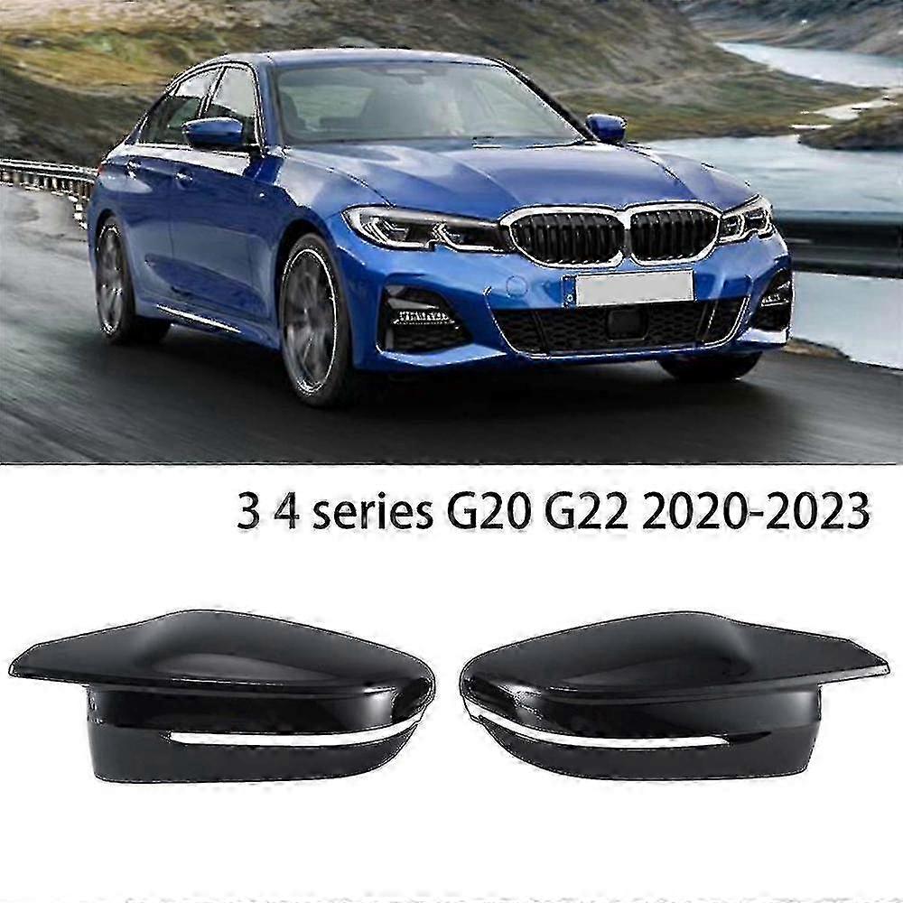 4 Pieces Set Mirror Case Mirror Cover 1 To 1 Model Car For 3 4 Series G20 G22 2020-2023