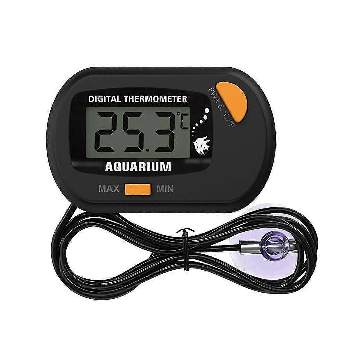 -50 - 70 Digital Aquarium Fish Tank Thermometer with Suction Cup Temperature Sensor Meter TesterBlack SZRH
