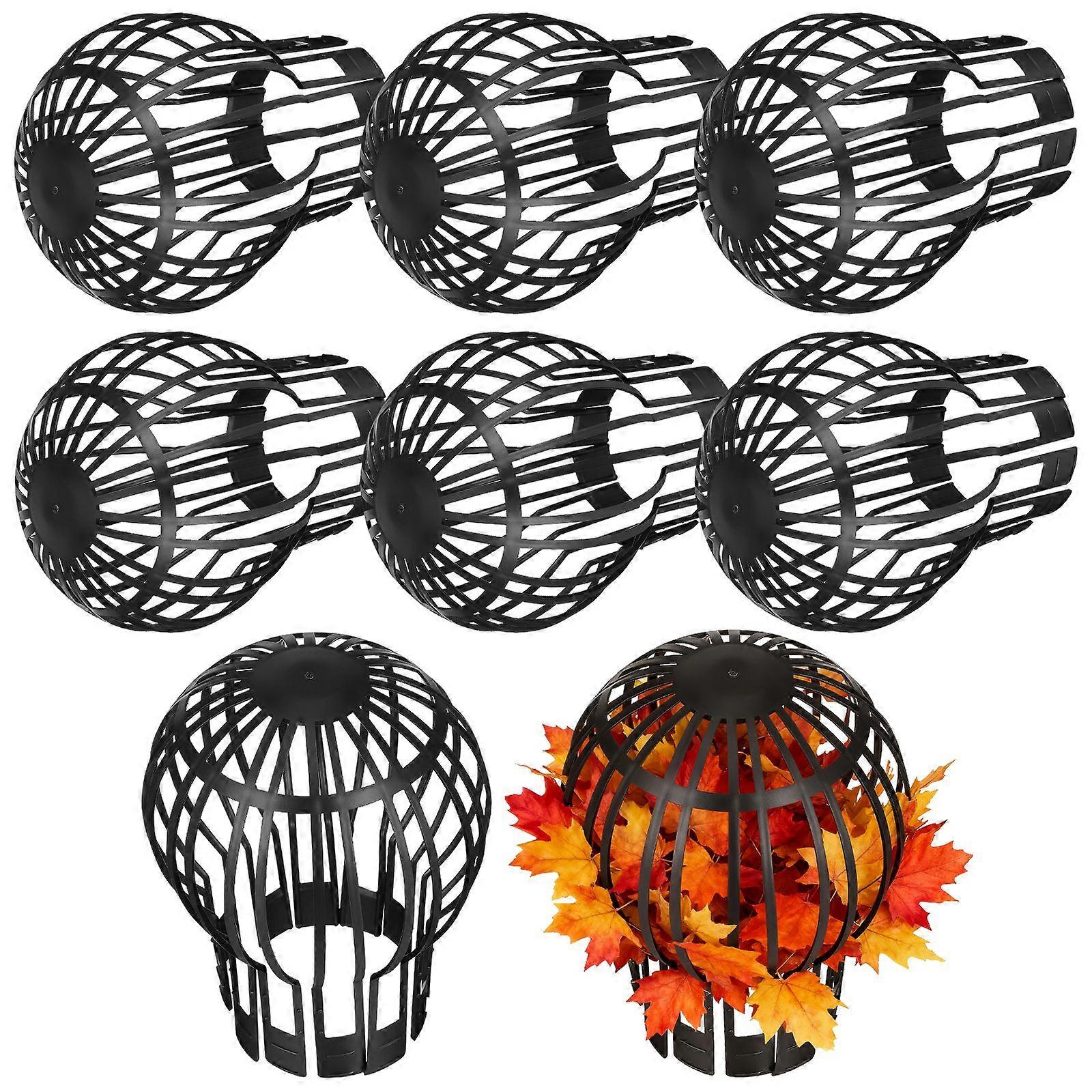 8 Pcs Gutter Guards Leaf Filter Gutter Strainers Roof Downspout Guards Protector