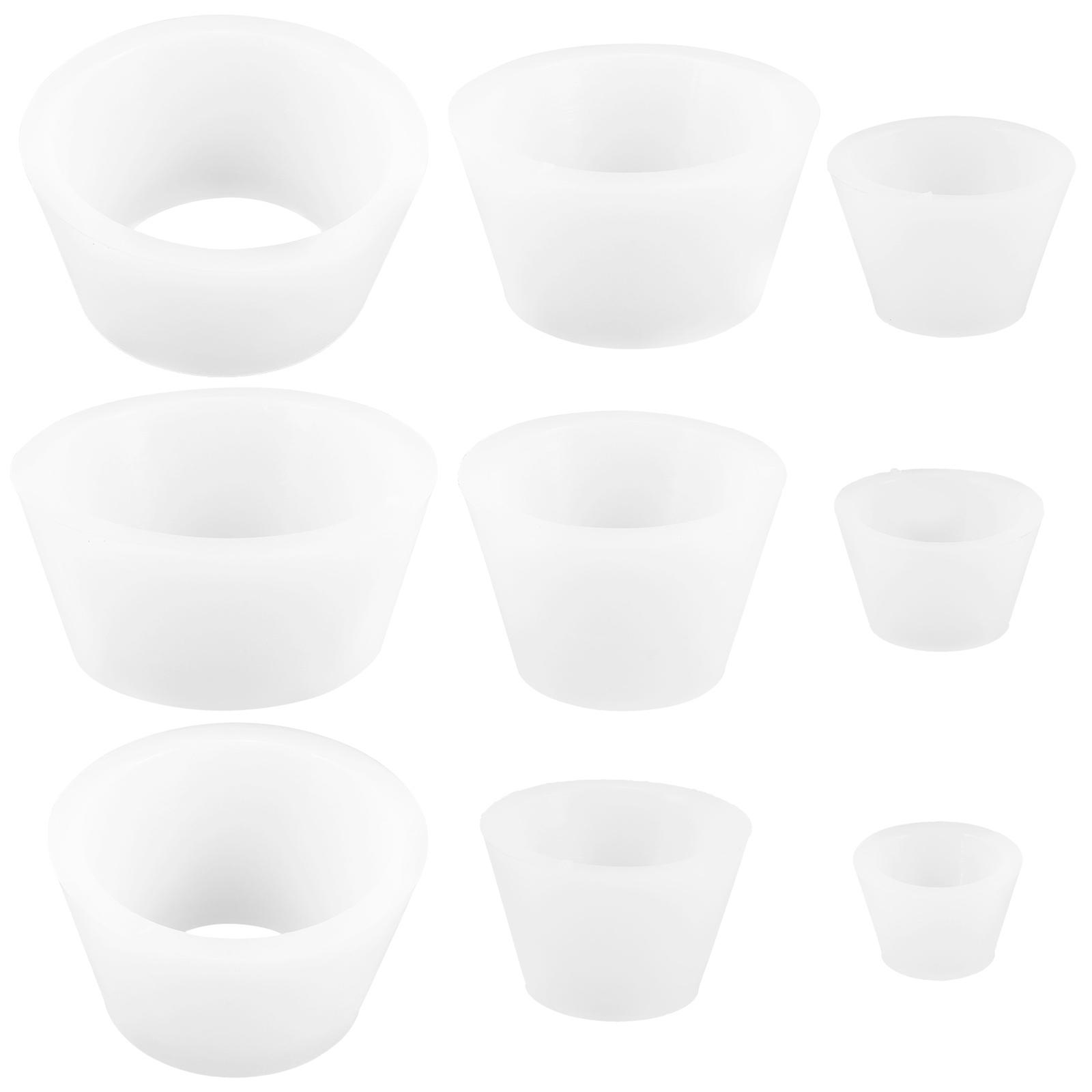 Silicone Funnel Sealing Ring Funnel Flask Adapter Set for Filtration 9Pcs