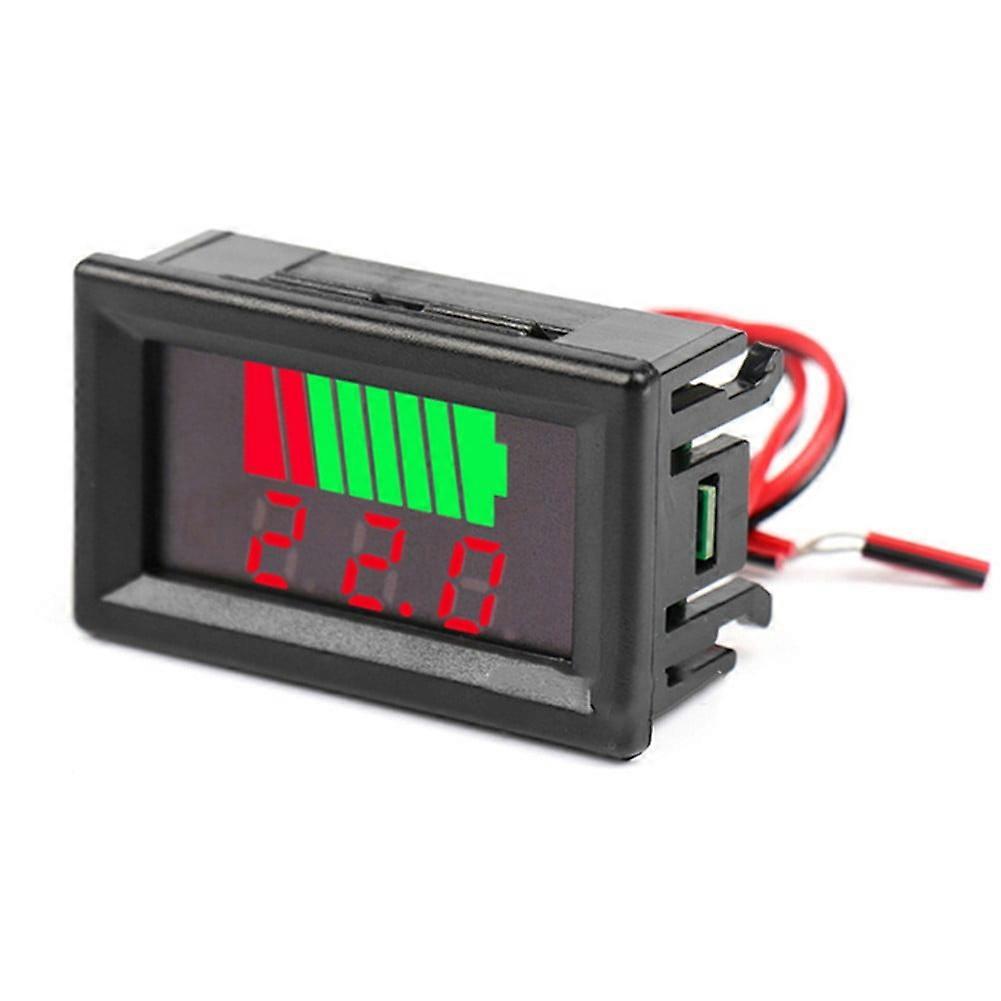 12-72V Battery Charge Indicator Lithium Battery Capacity Meter Digital Display