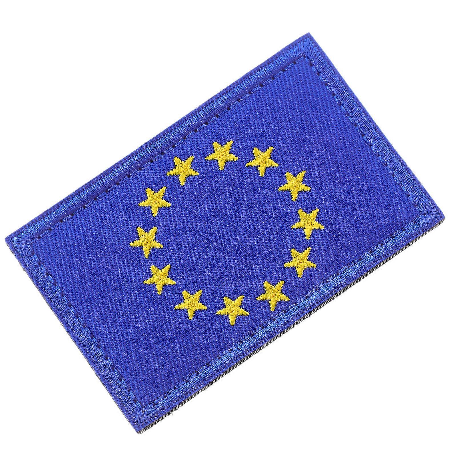 Eu Flag Embroidered Patch for Clothes and Backpacks Decorative Applique