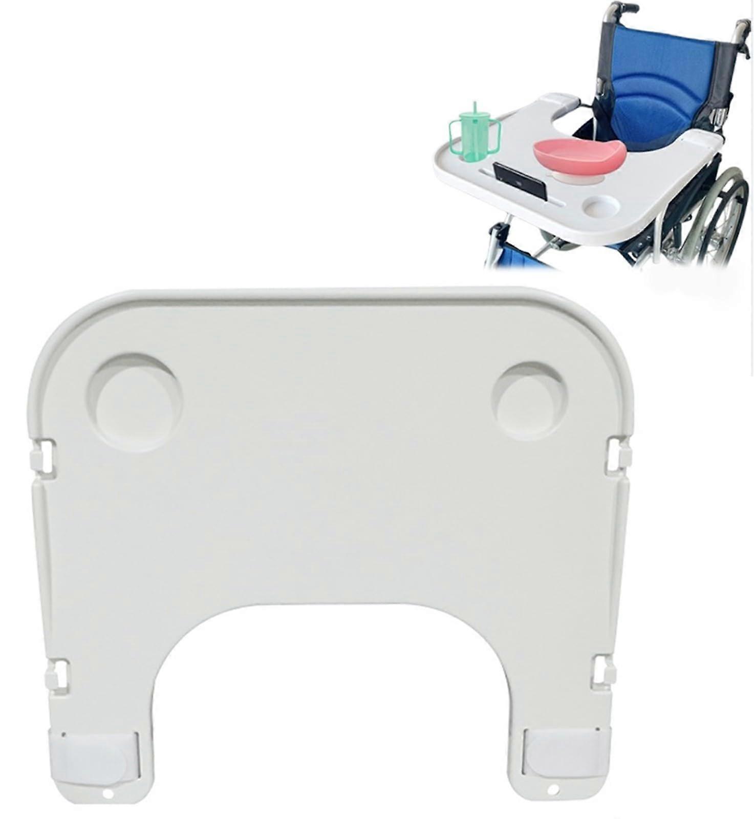 Wheelchair Tray Table Removable Thickened Lap Tray With Cup Holder Fits Most Wheelchairs For Eating Reading Resting