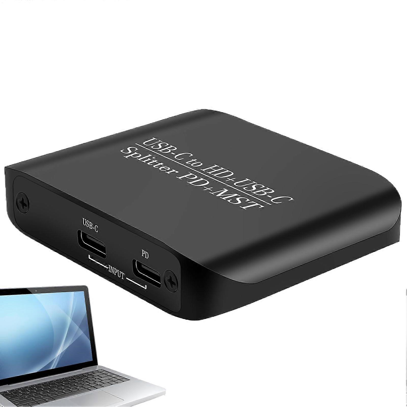 USB C Hub 4K@60Hz Multiport Adapter with HDMI, SD Card Reader for Laptop, Tablet, Smartphone