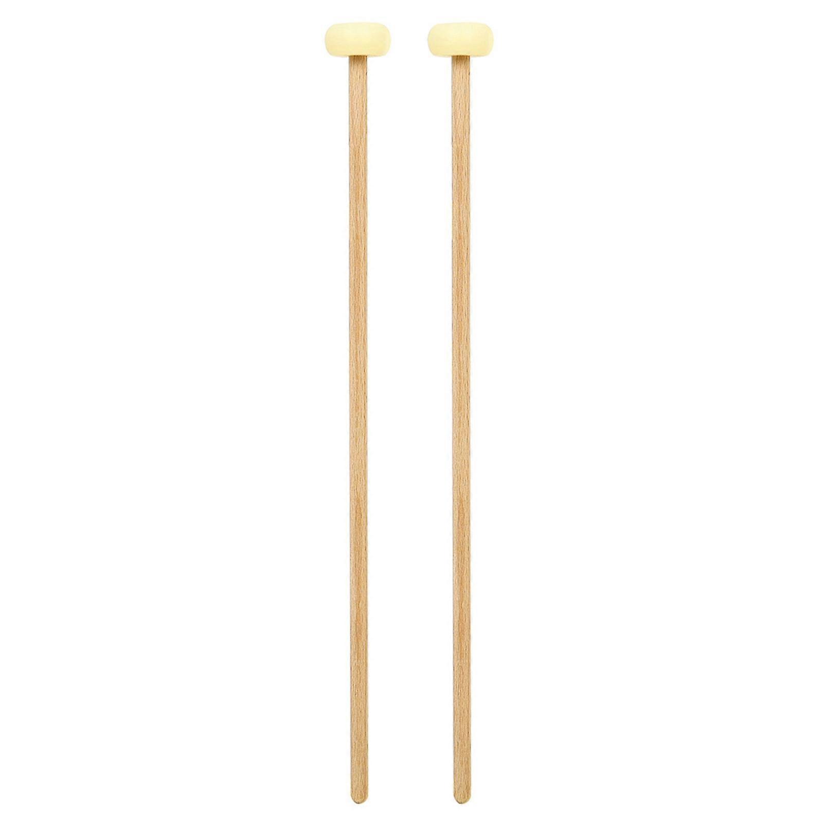 1 Pair Multipurpose Beginner Drumsticks Nylon and Wood Texture for Ensuring Long Time Use and Comfortable Handling  Yellow