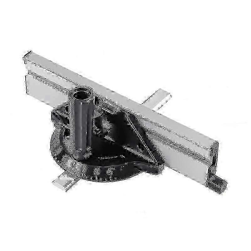 Carpentry Tool Miter Gauge - Adjustable Flip Stop & Angle Ruler