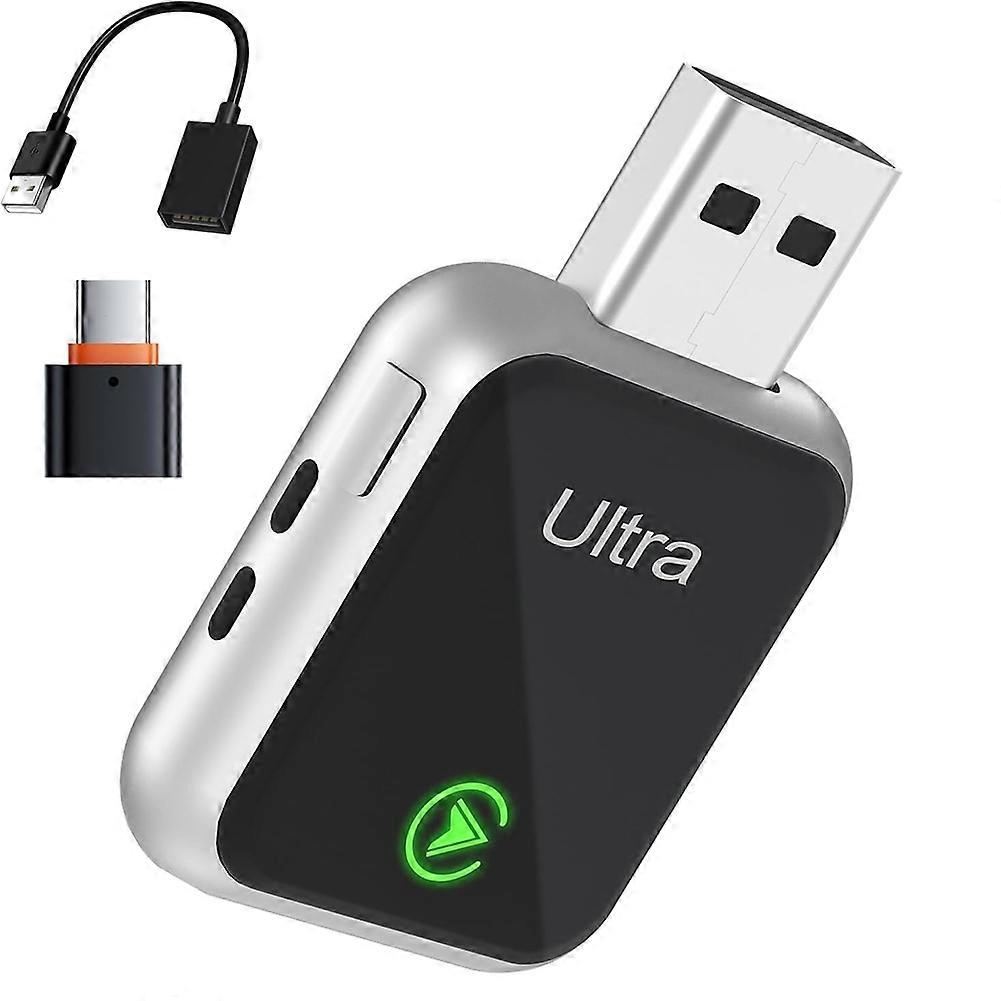 CarPlay Wireless Adapter,Mini USB Design for Cars with Wired CarPlay,Plug and Play,Fast and Stable Connection for IPhone