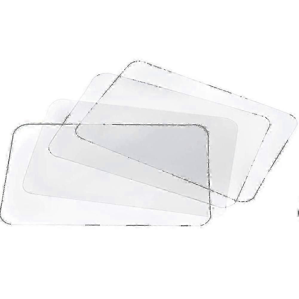 مفرش طاولة شفاف قابل للغسل ومقاوم للحرارة ومضاد للانزلاق (8 قطع)