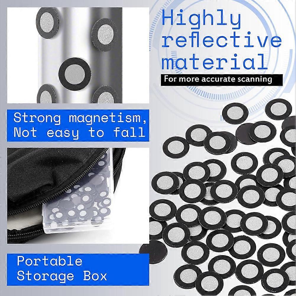 200 Pcs 3D Magnetic Tracking Dot for Scanner Inner 6.0 mm Outer 10 mm ...