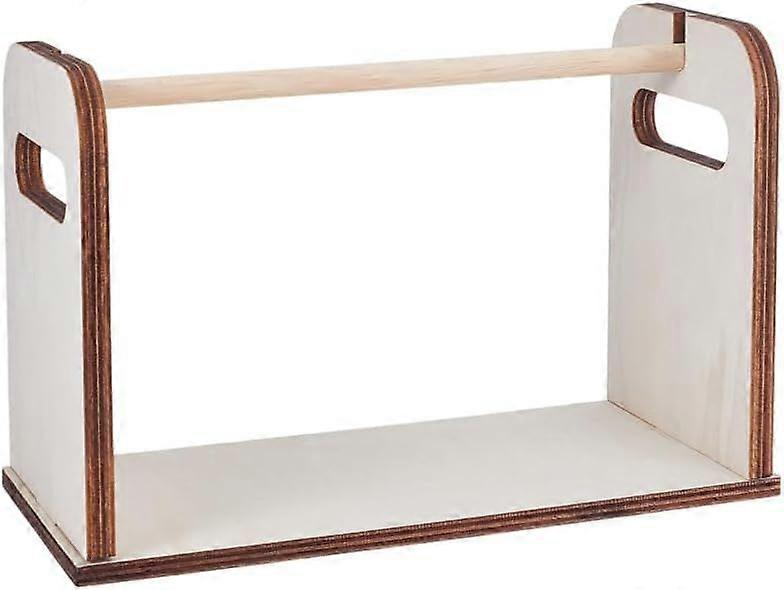 Wooden Spools Holder Sewing Yarn Roll Holder MDF Adjustable Paper Roll Holders Dispenser Thread Rack Spools Organizer for Sewing Threads Multi Spool T