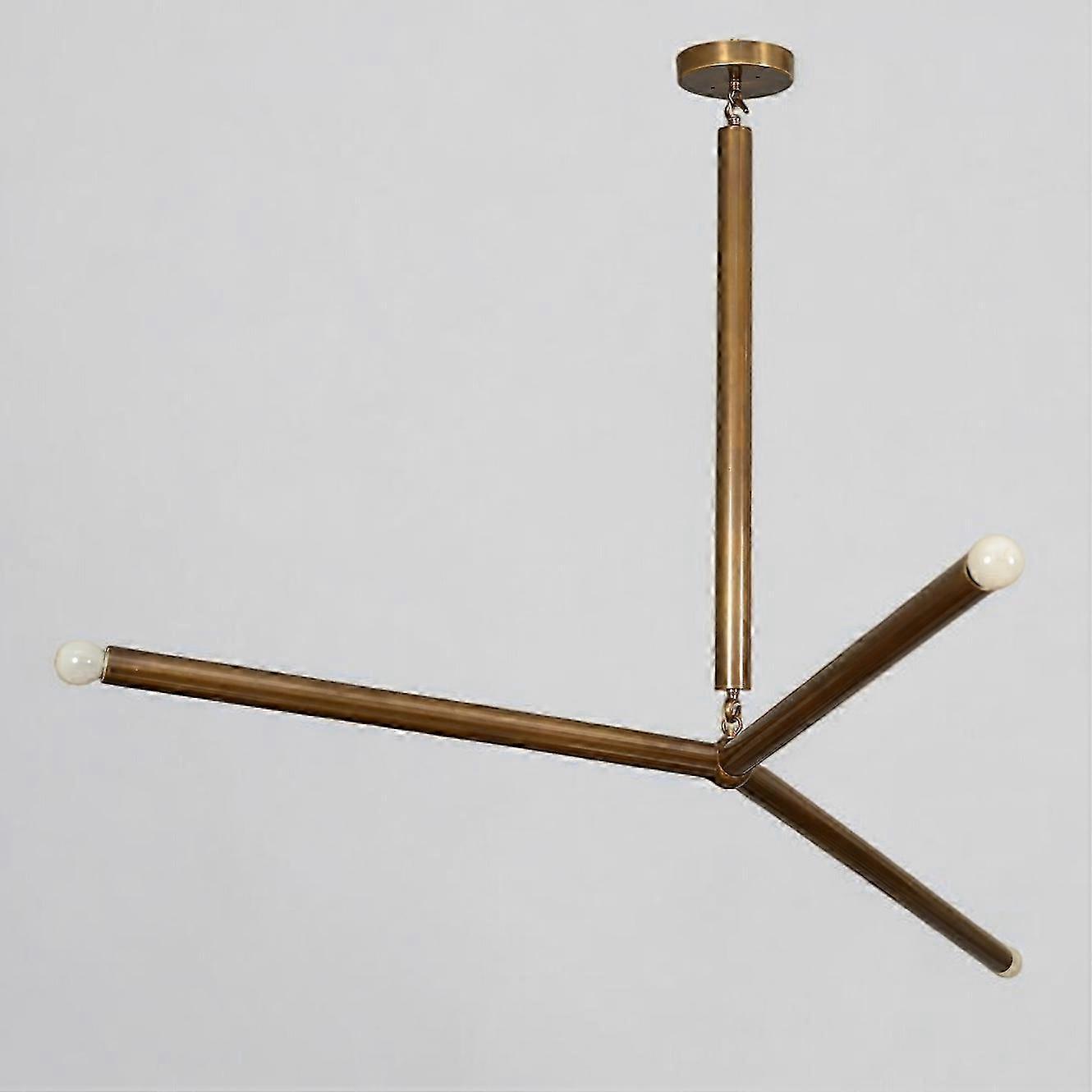 Stunning 3-arm Sputnik Pendant, Handcrafted For Modern Style In Space