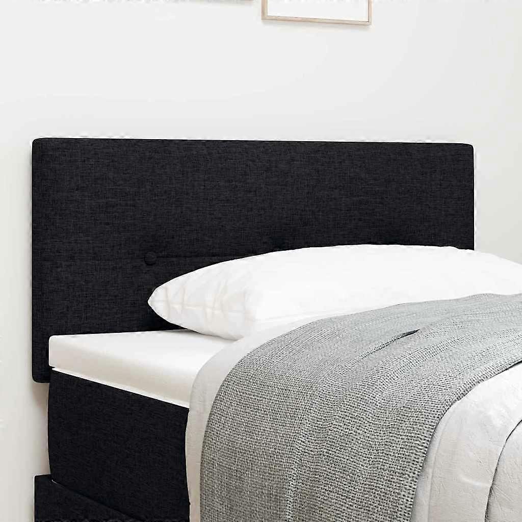 LED Kopfteil mit LED-Lichtleisten Schwarz 100 cm Polyester