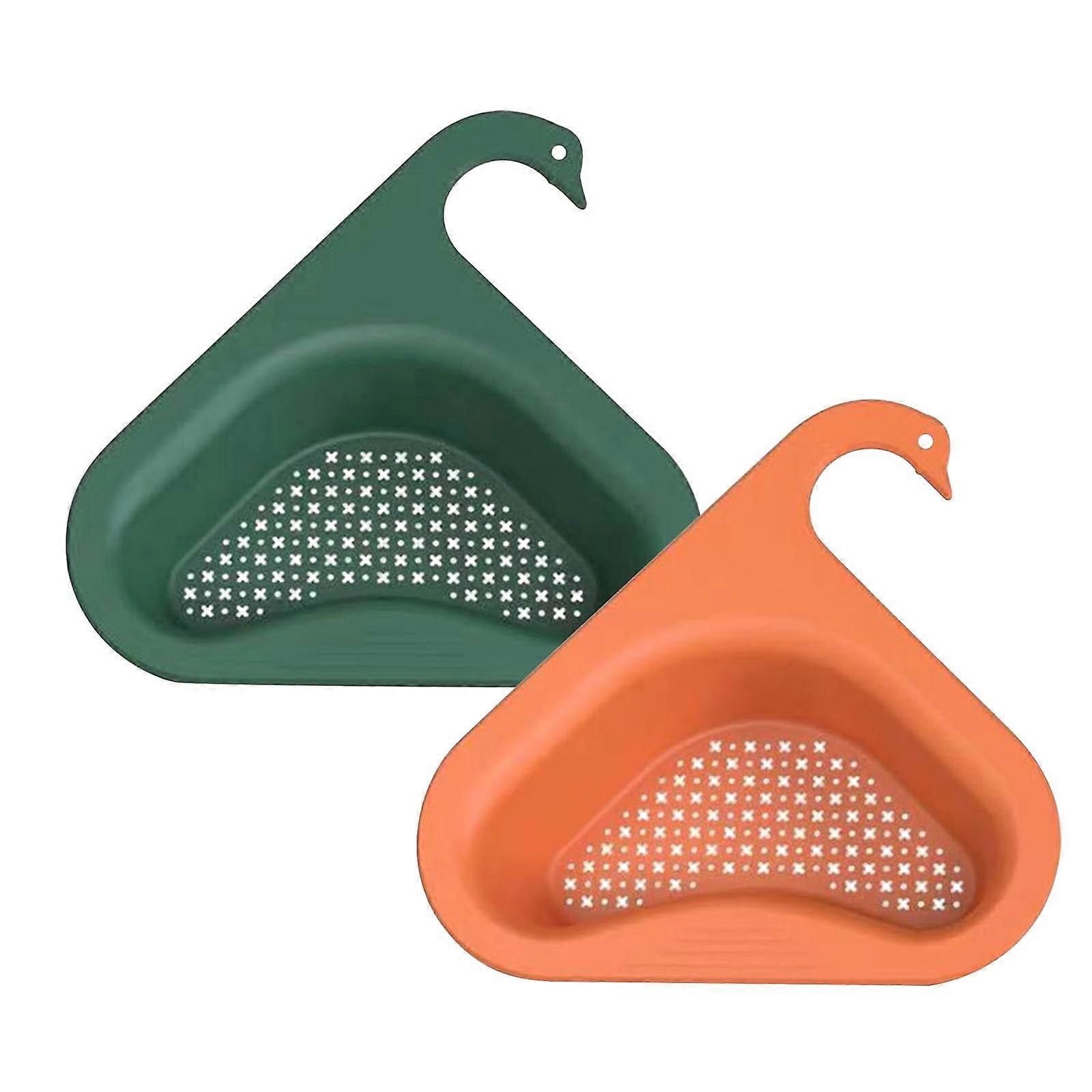 Kiplyki Multi-Functional Hanging Filtering Draining Rack,Swan Filter Basket Multi-Functional Punch-Free Pool Filter Basket