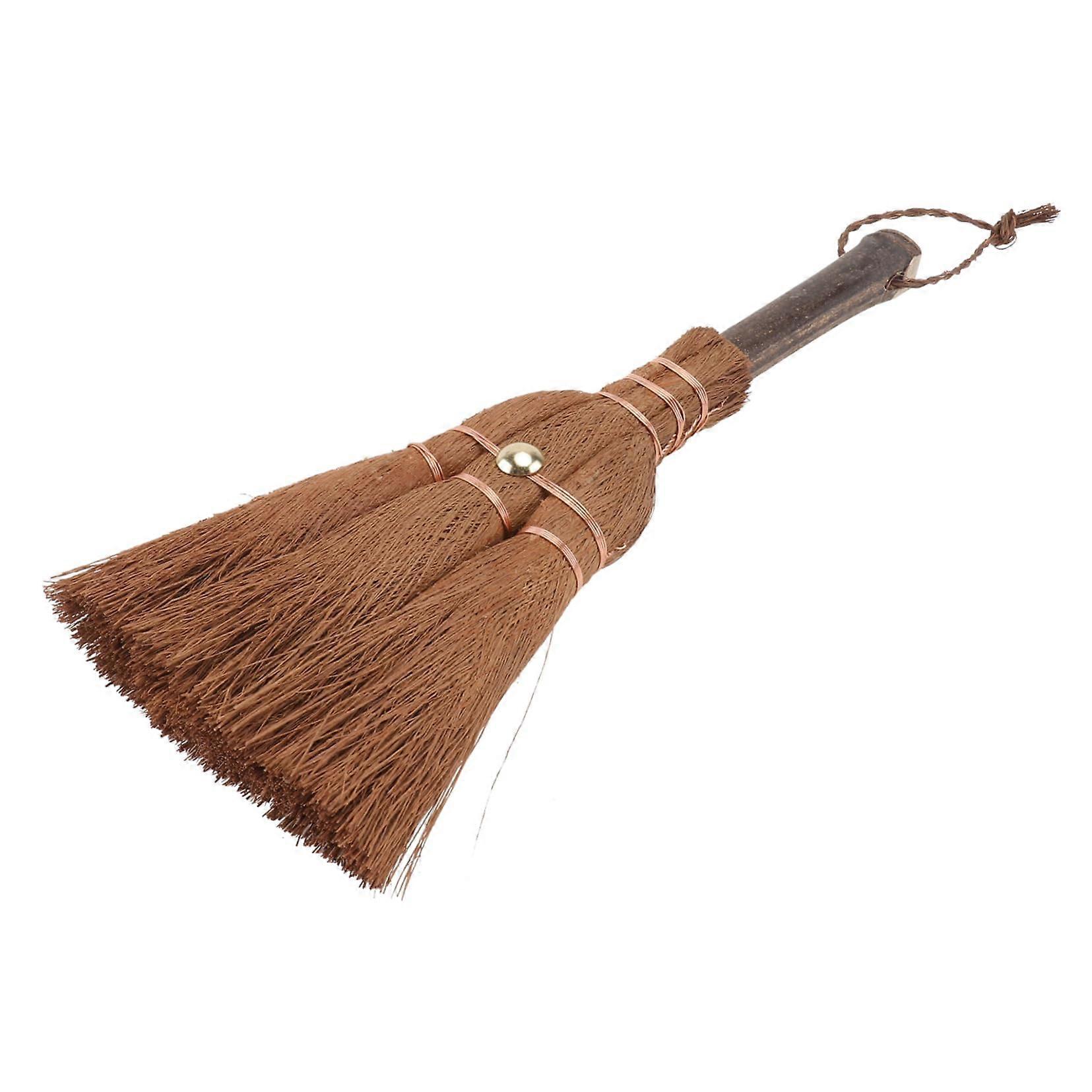 Natural Palm Broom with Soft Bristles for Delicate Corners, Tea Ceremony and Home Cleaning