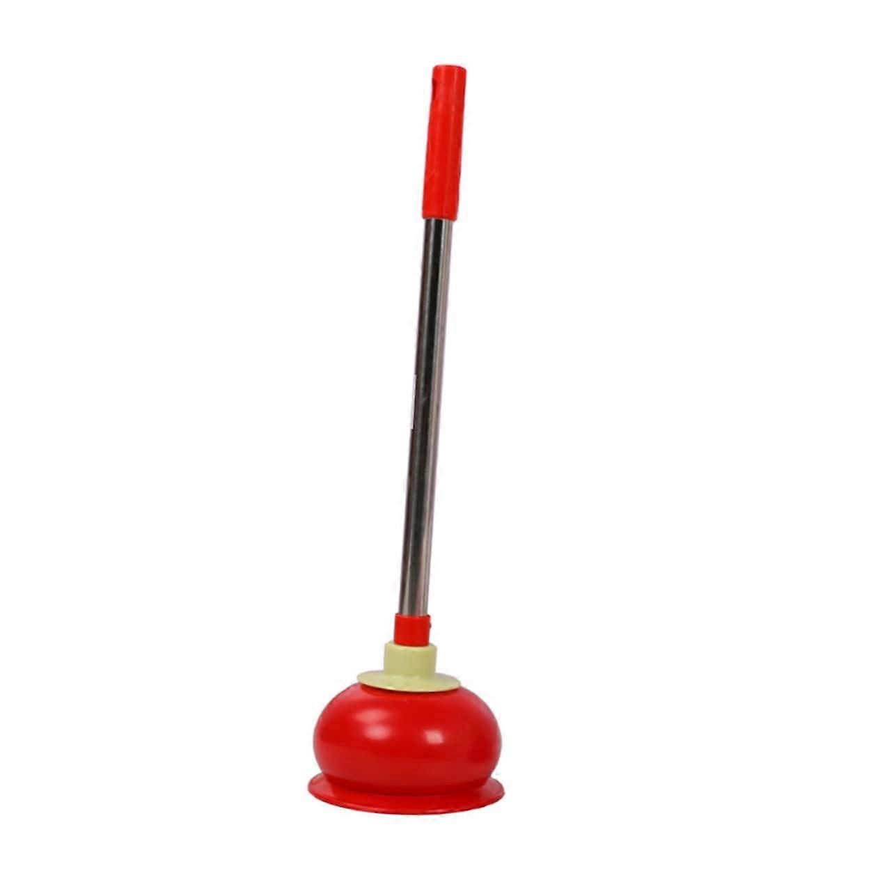 Toilet Plunger with Strong Suction Rubber Handle for Bathroom Bowl Cleaning and Clog Removal