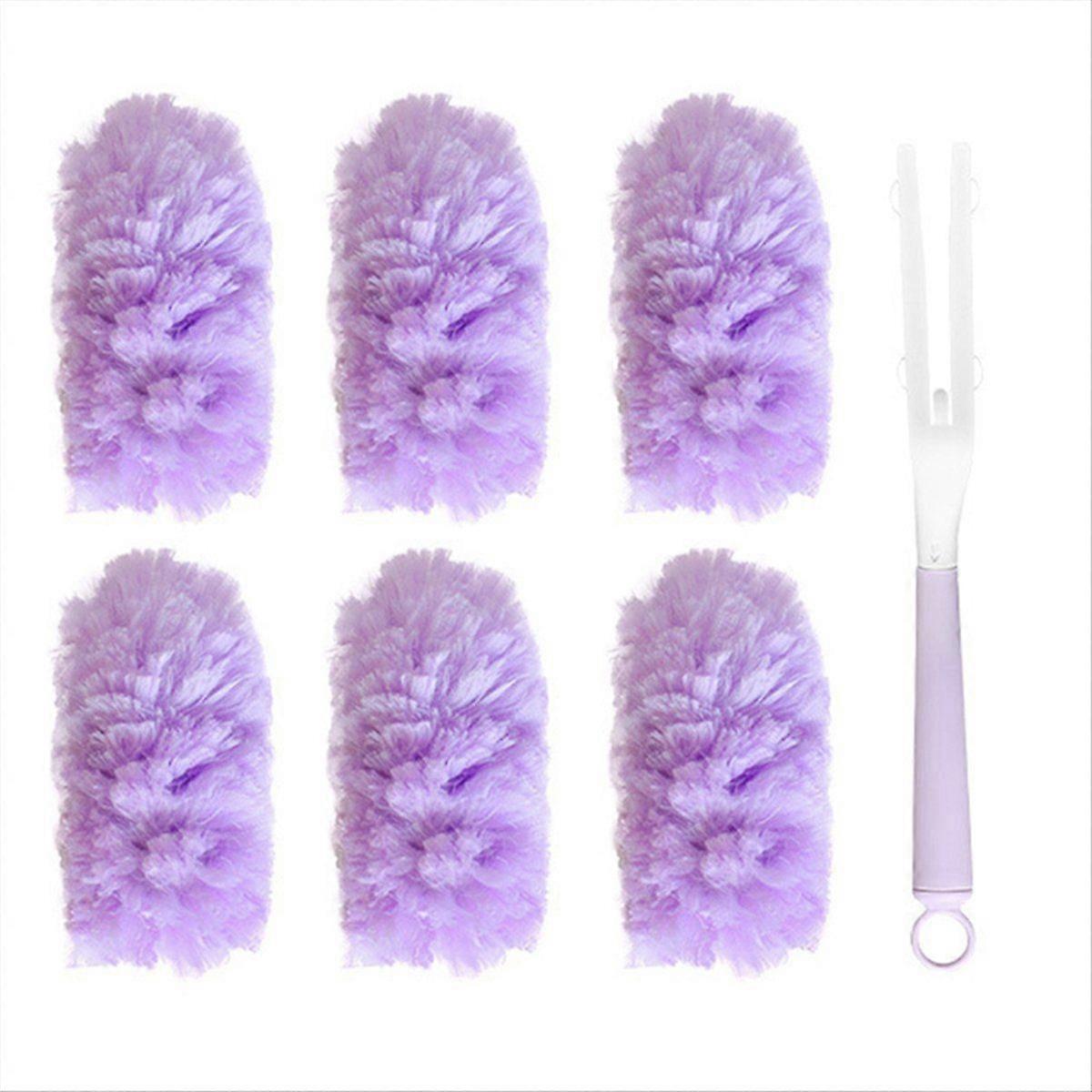 White Peach Scent Electrostatic Duster Electrostatic Adsorption Multi-Function Dust Duster Househol