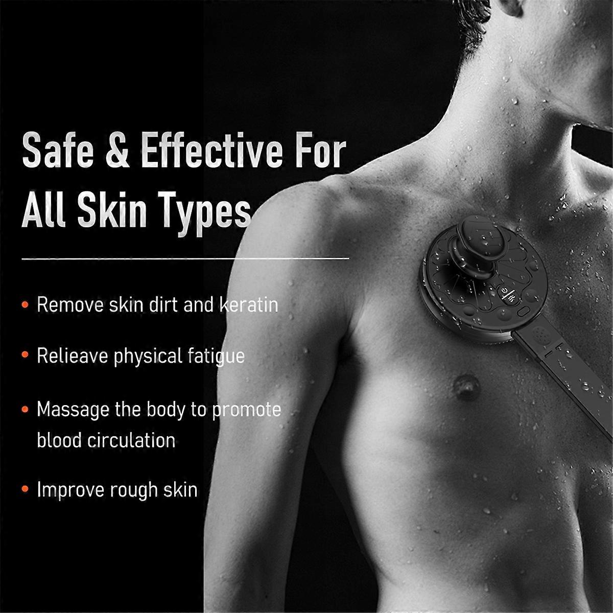 Vibrating Back Scrubber with Retractable Handle