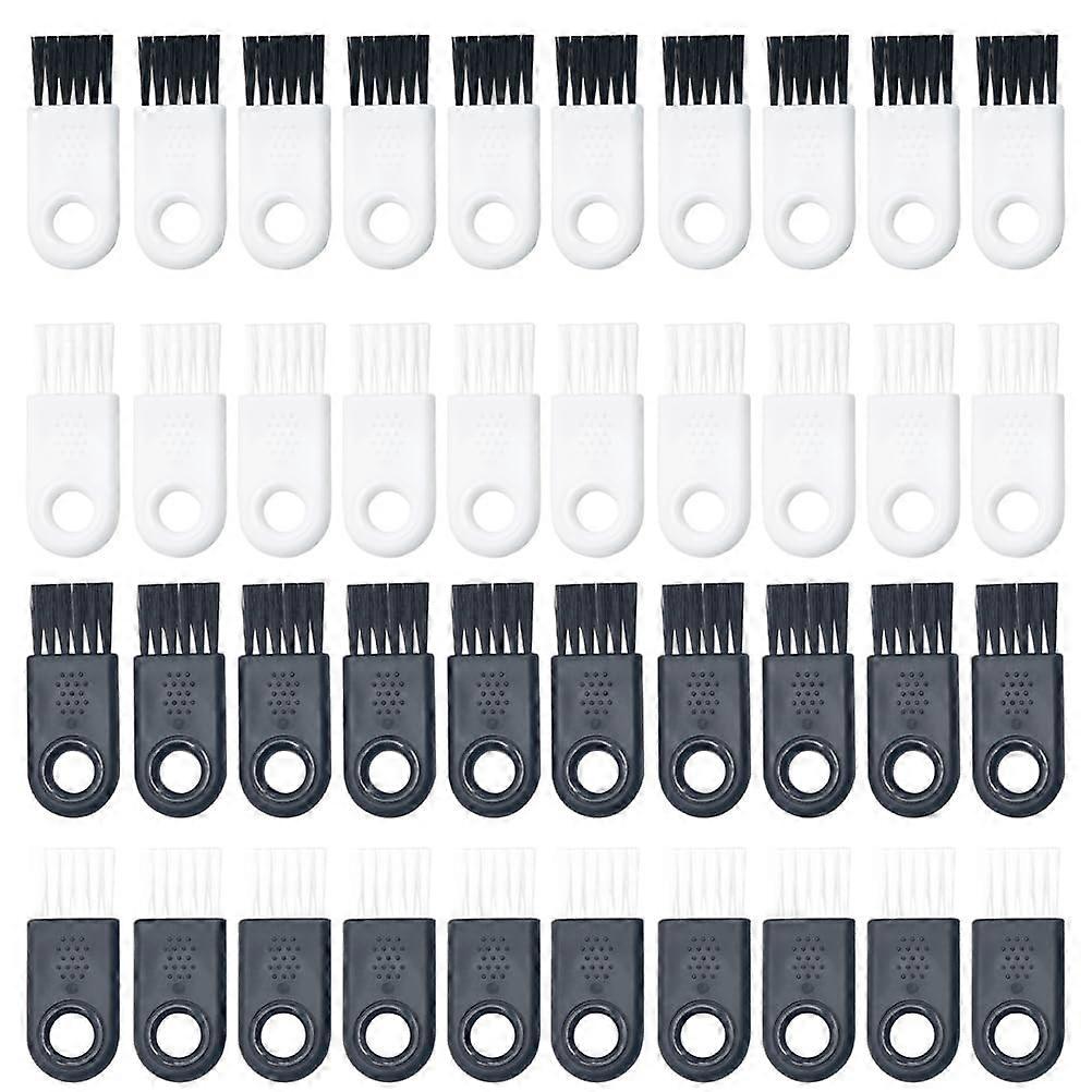 40pcs Keyboard and Electric Razor Cleaning Brush Set with Precision Bristles for MultiDevice Use White 5x2cm
