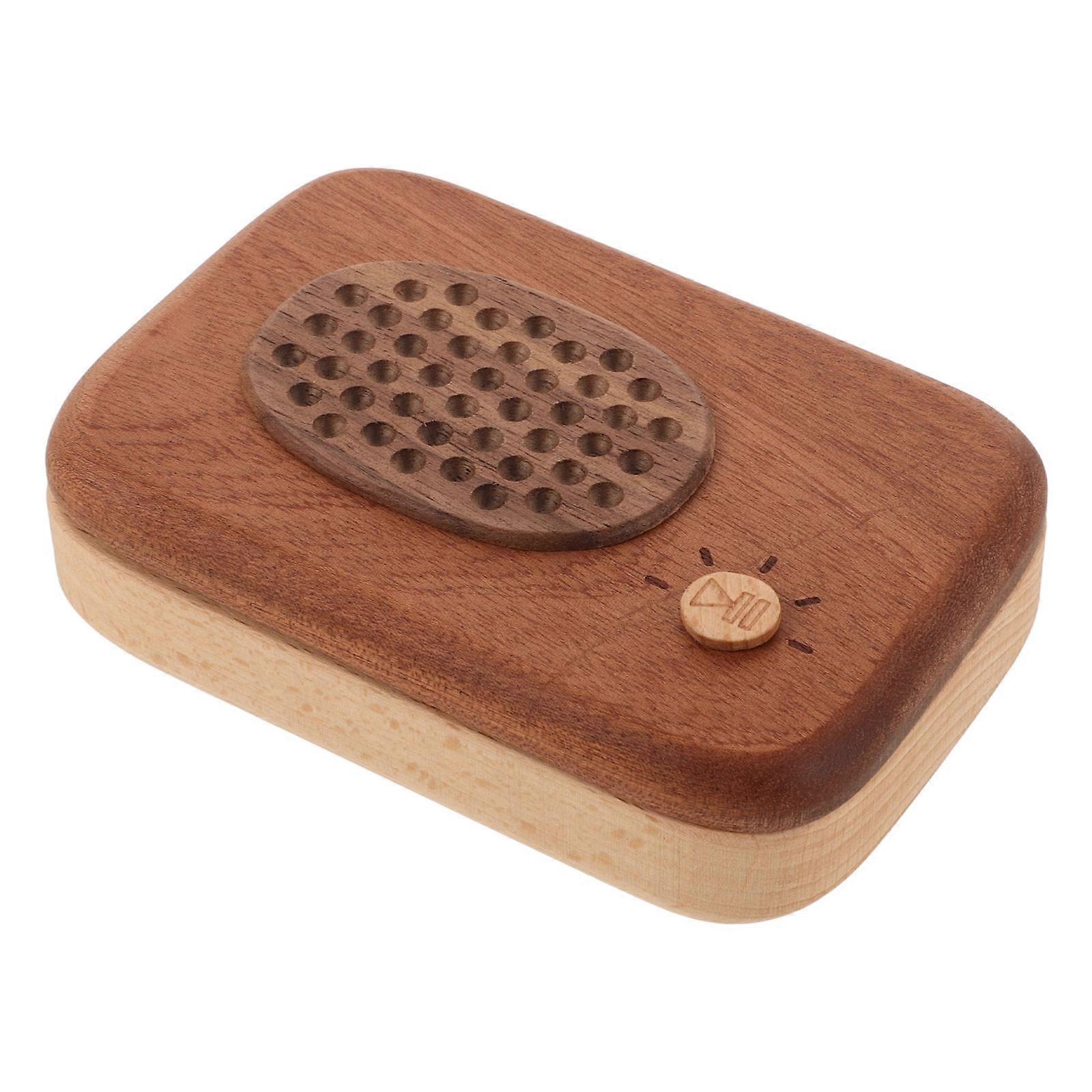 Baby First Tooth Box Wooden Keepsake Storage Box For Children With Light Brown Color Featuring Rectangular Shape 4Pcs