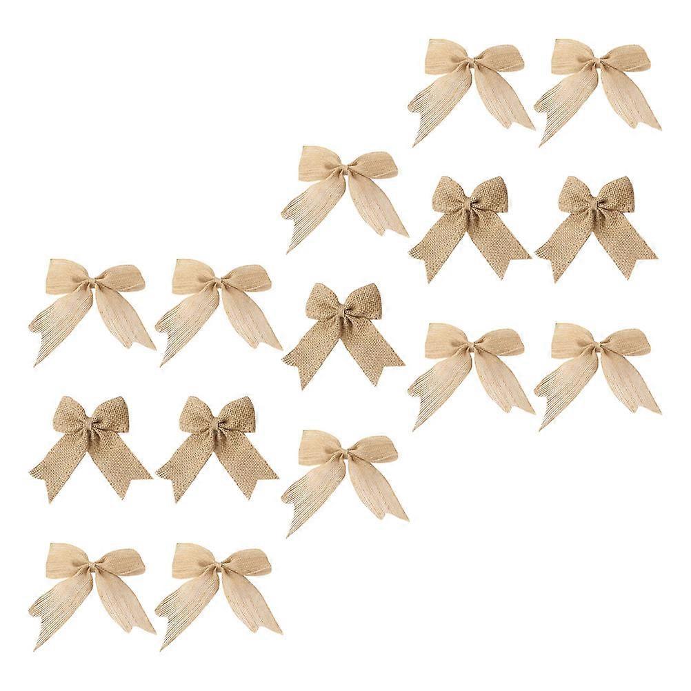 Creative DIY Bowknot Linen Bowknot for Gift Wrapping 30Pcs Kit
