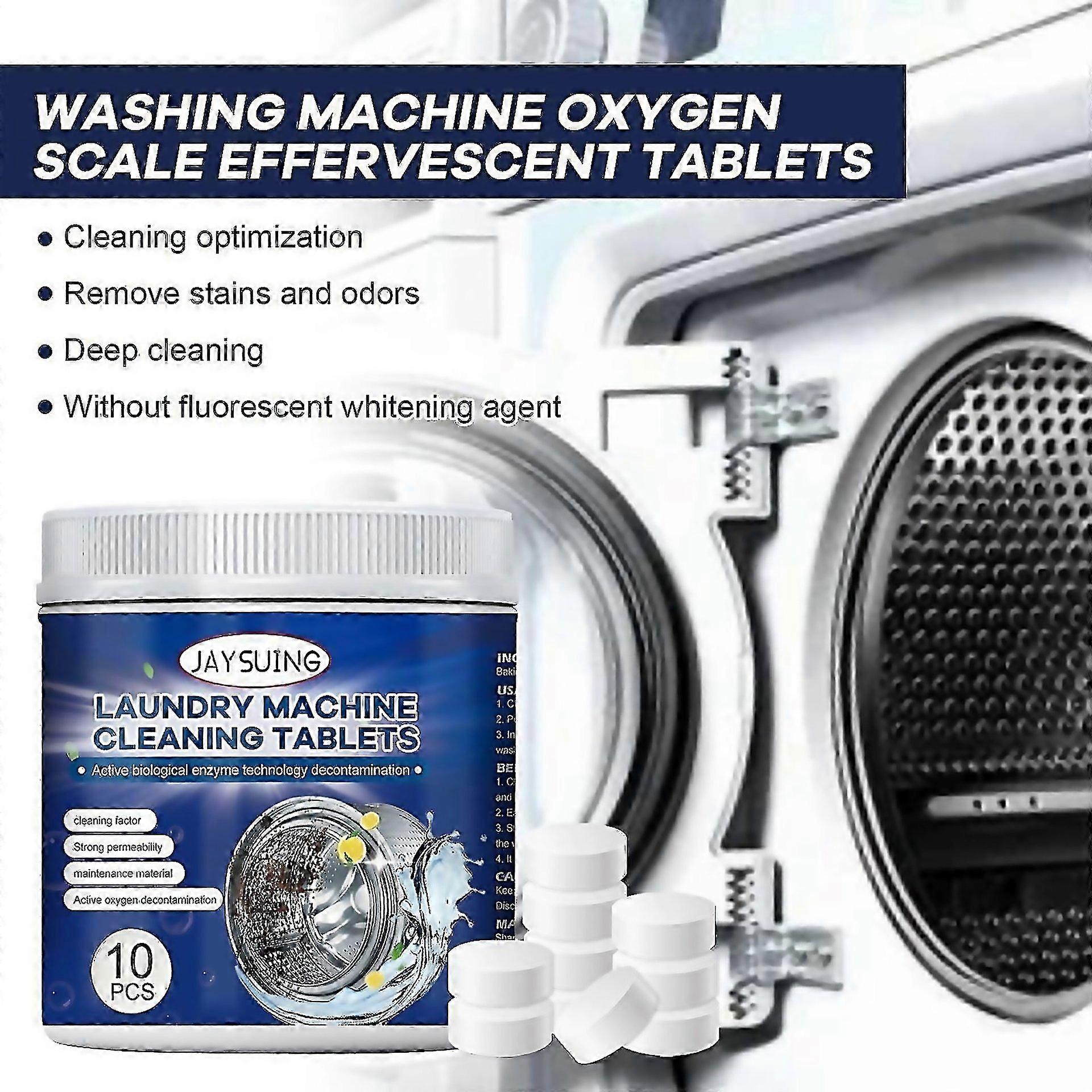 For Washing Machine Cleaning Effervescent Tablets Deep Clean Remove Odors 10pcs