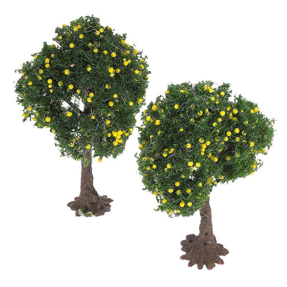 DIY Landscape Trees for Model Scenery 2Pcs Miniature Scenery Trees
