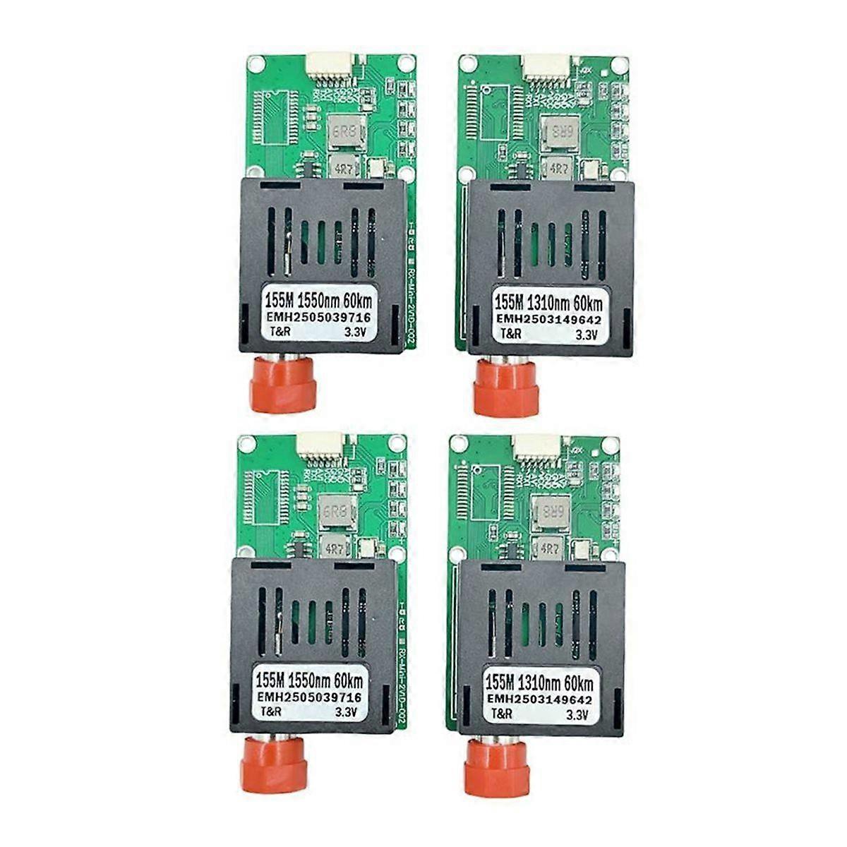 2 Pairs TTL Optical Transceiver Module 60KM Optical End Device Dedicated Optical Port Interface Mod
