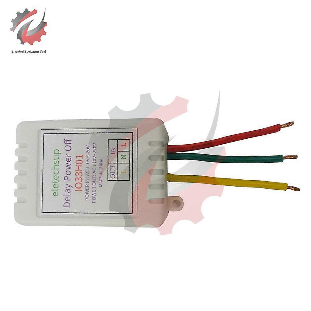 1-480Min Timer Adjcomtable Disconnect Delay Controller AC 110V 220V Power-ON Delay OFF Relay Switch AC 220V 7A Voltage Output