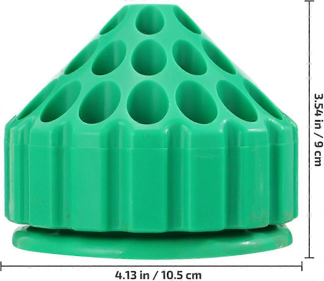 Drill Bit Storage Box with Honeycomb Layout, Rotating Organizer Holder for Bits and Accessories Green