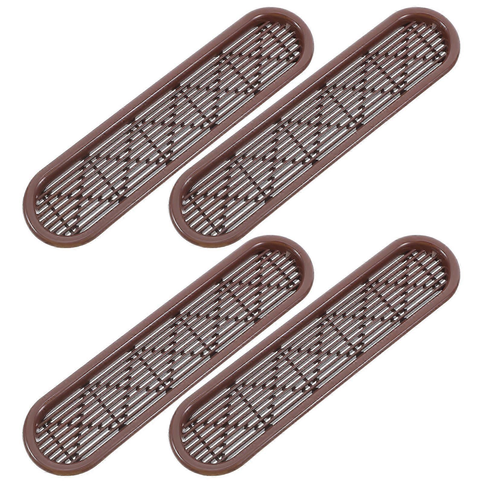 Plastic Ventilation Grille Cover for Closet Air Circulation 4Pcs