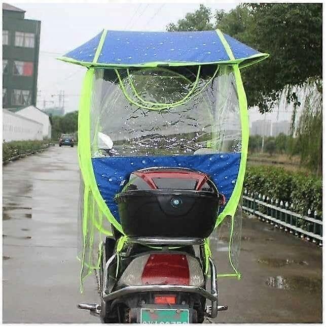 Waterproof Mobility Scooter Canopy with Thermal Reflective Coating, Fully Enclosed Foldable Sunshade