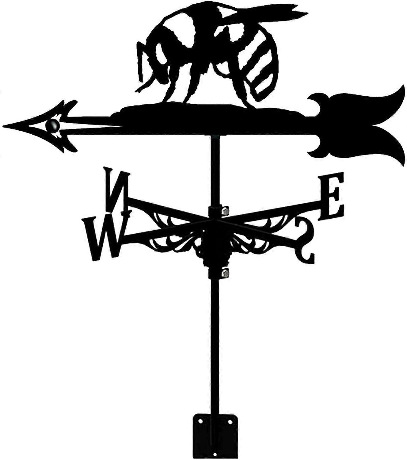 Weather Vane Stainless Steel Garden Wind Vane Retro Decoration Wind Direction Indicator Rustproof