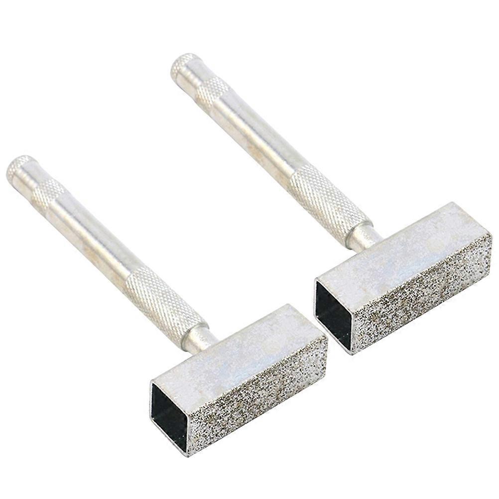 Grinding Wheel Shaping Tool Workshop 10.8*4cm Silver Metal Removing Impurities 2Pcs