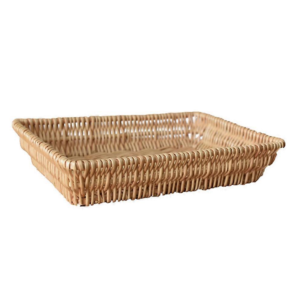 Light Brown Vine Basket for Storage Box 1Pcs Woven Snack Container