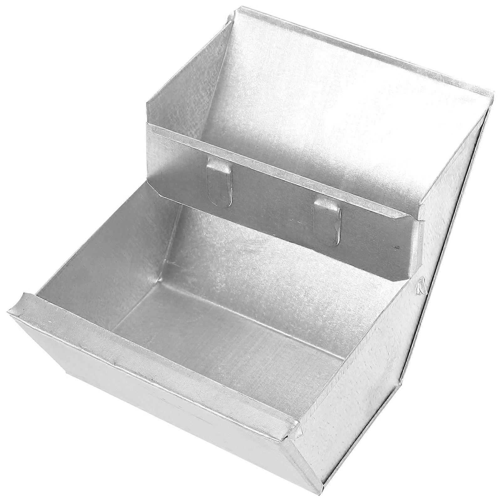 Futterbox für Kaninchen, aus silbernem Eisen