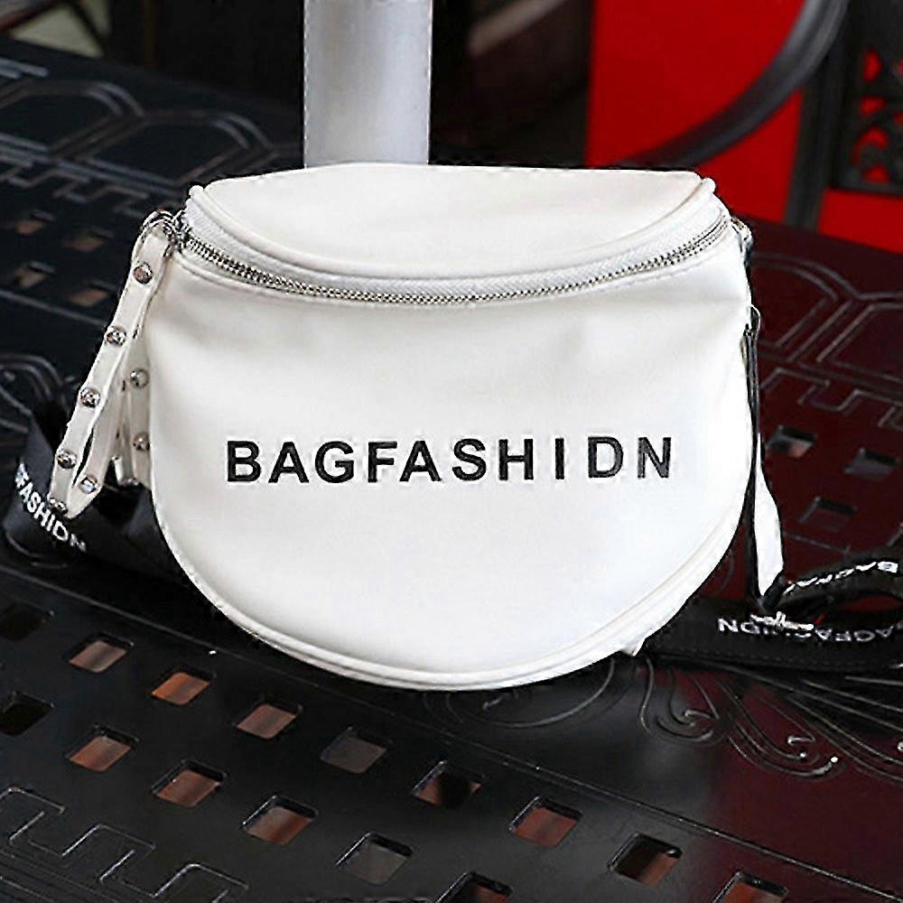 Crossbody Words Pattern Bags For Women Silver Shoulder Bag Soft Artificial Leather