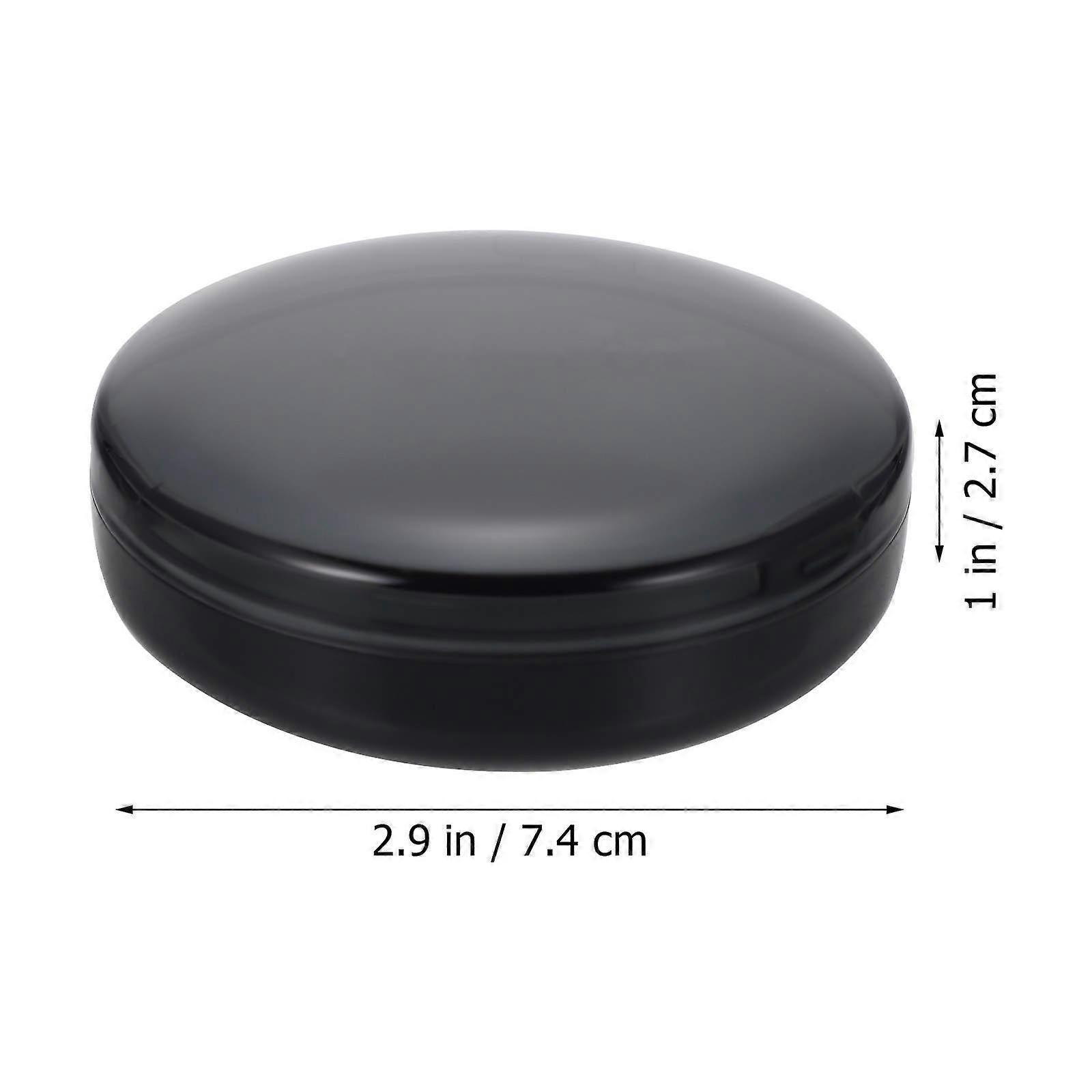 Anti-Scratch Denture Box Retainer Case for Denture 1Set Black