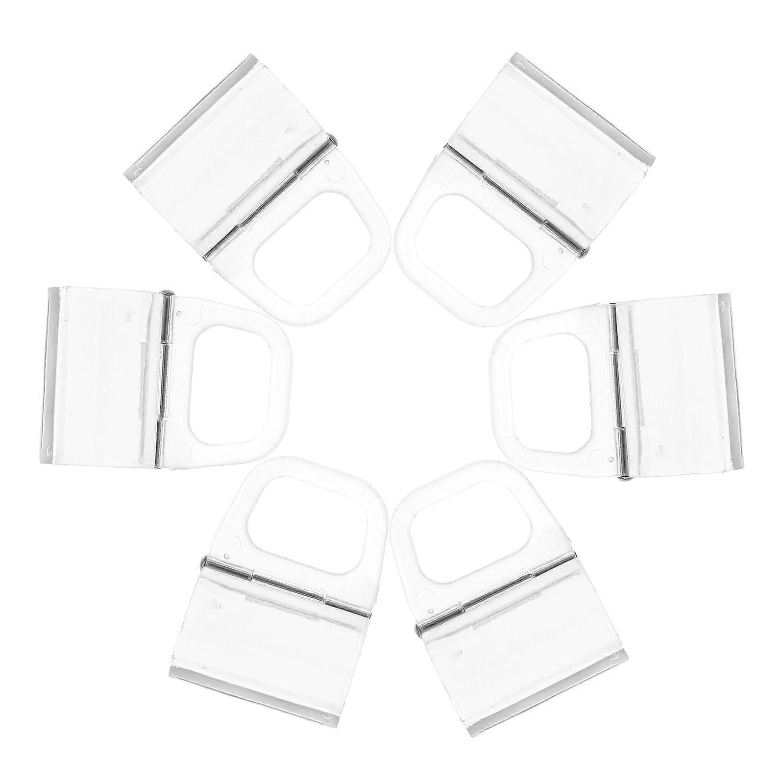 Cordless Blind Pull Down Handle Roller Shade Parts for 6Pcs Transparent