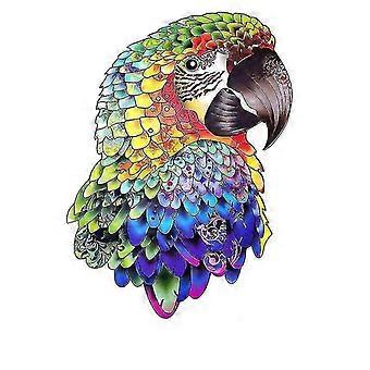 Parrot Pattern Wooden Jigsaw Puzzle Toy A5 25-26