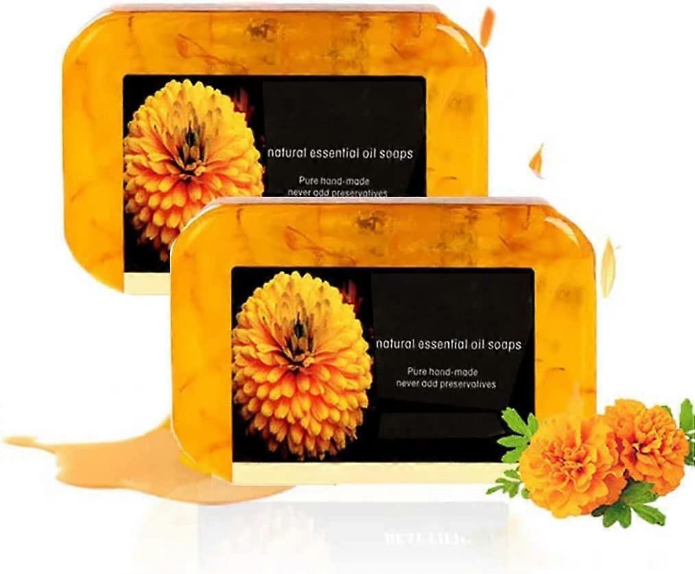 2PCS Anti Cellulite Soap with Organic Ginger Formula for Invigorating Body Cleanse
