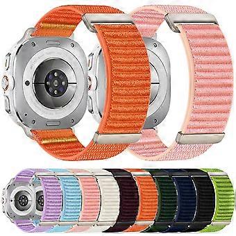 Tvådelat bergsmönster kardborreband i nylon för Samsung Galaxy Watch Ultra 47mm / Ultra 2025