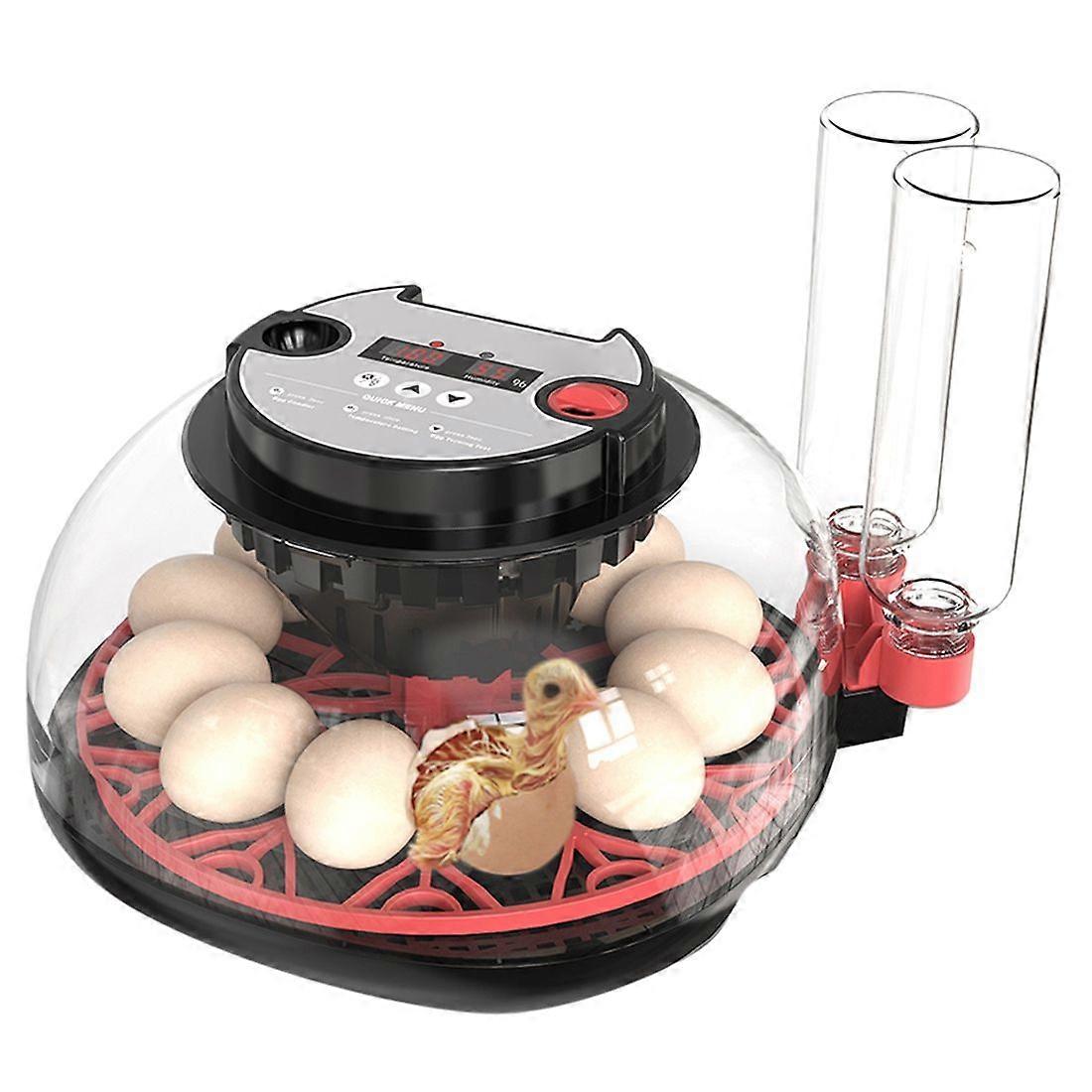 Flashlight for Automatic 12H Chicken Quail Egg Incubator Temperature and Humidity Display Automatic Egg Turning EU Plug