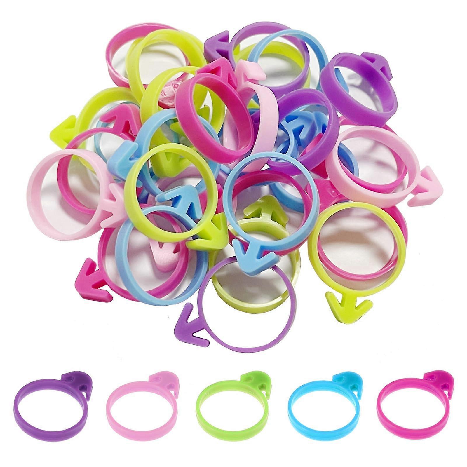 30 Pcs Silicone Pastry Bag Ties for Cake Decorating, Reusable Multicolor Icing Clips