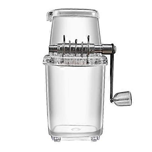 Manual Ice Crusher and Shaver for Home Kitchen, Compact Handheld Snow Cone Maker
