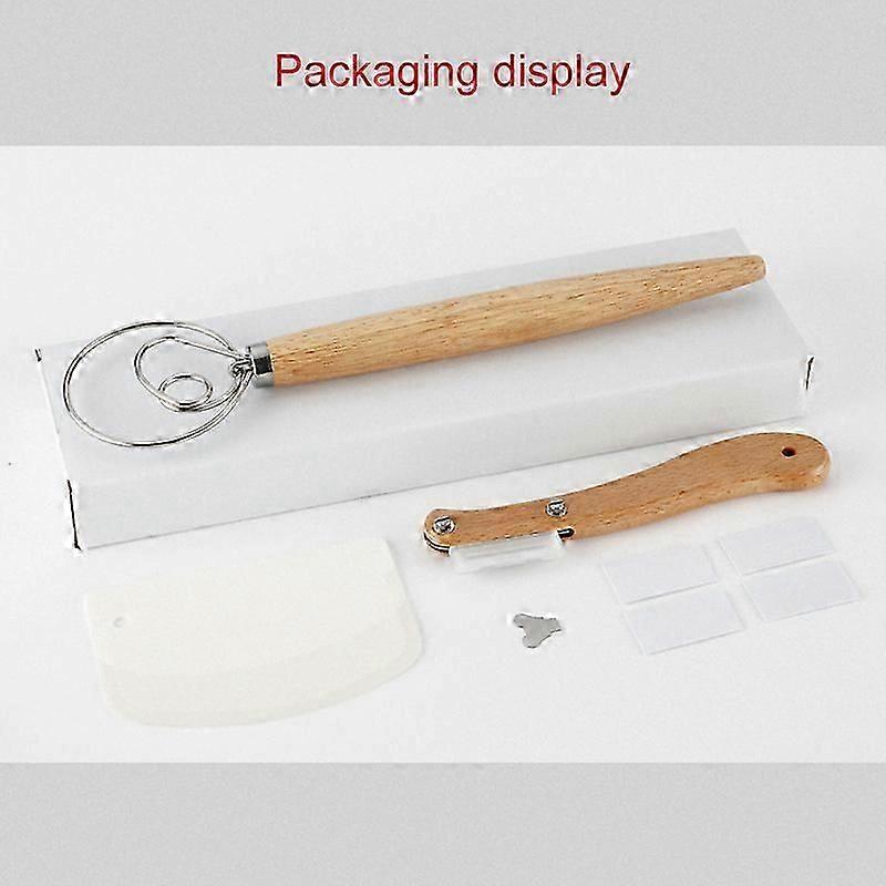 Bread Baking Tool Set Bread Scraper Dough Whisk Dough Scraper for Bread Cake Pizza New