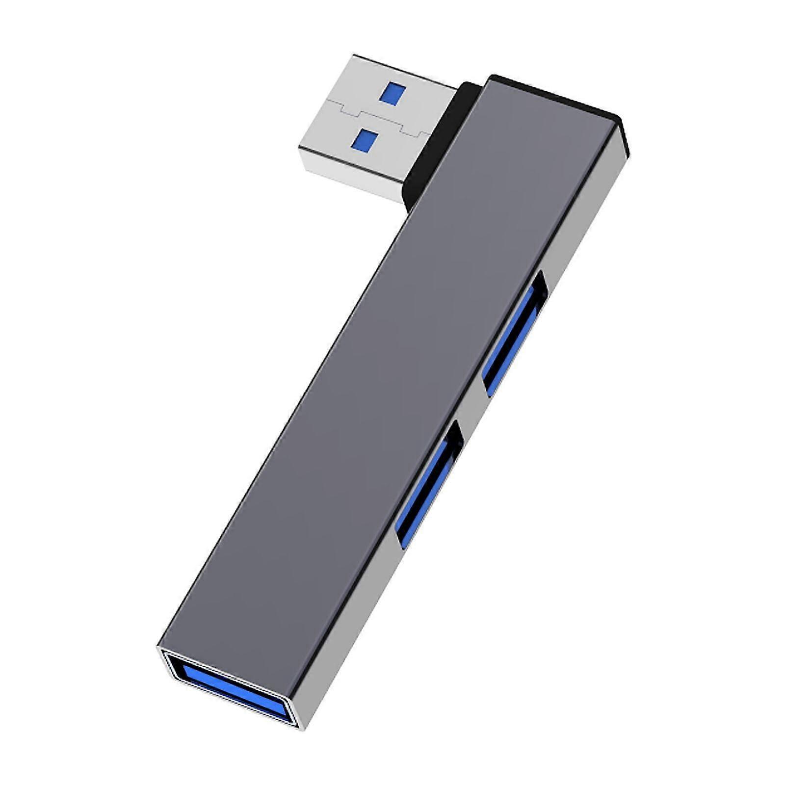 USB C Hub with 4 Ports USB3.0 and USB2.0 Speed Data Transfer for Laptop Silver