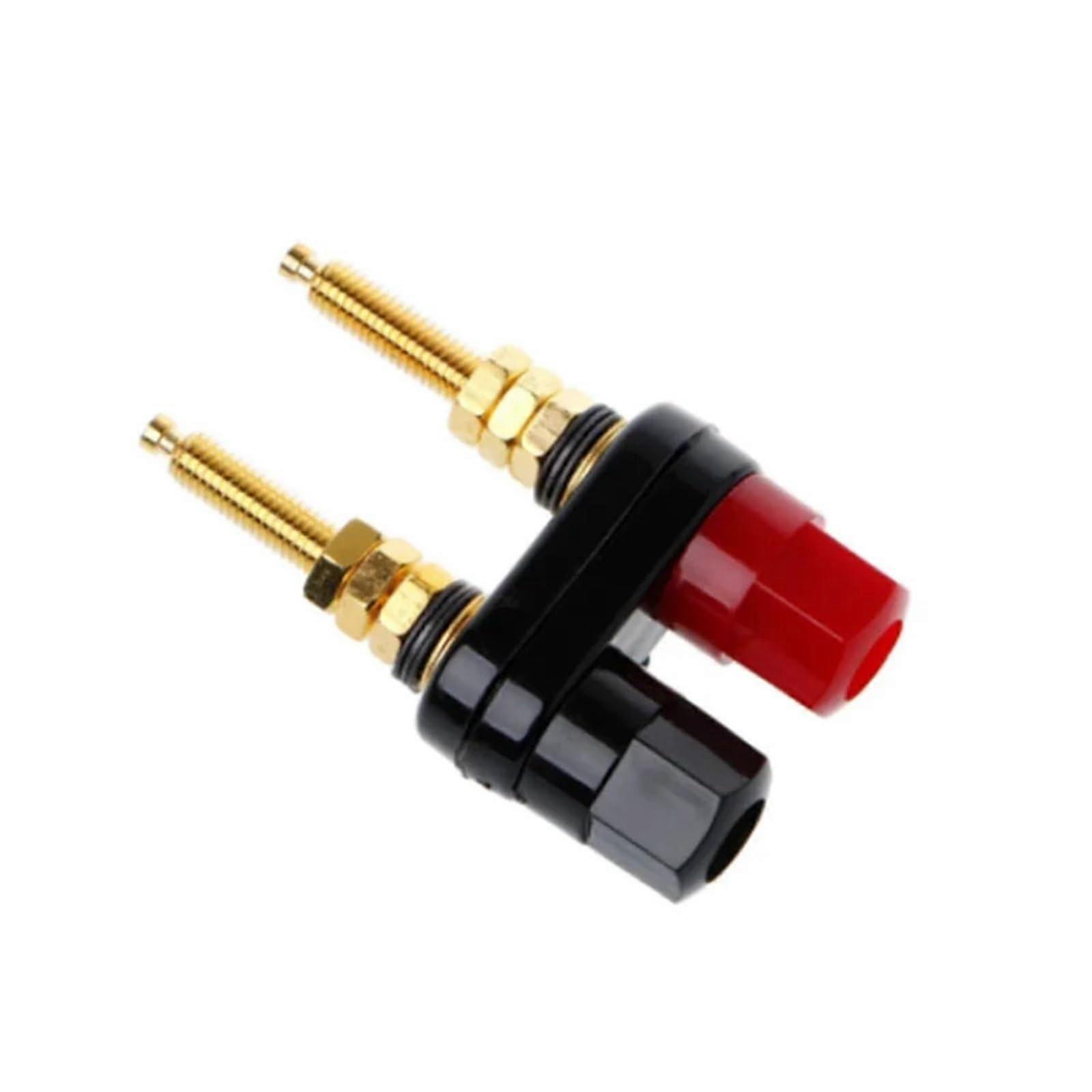 Gold Plated Speaker Terminal Connector for Amplifier Secure Audio Connection Easy Wire Installation