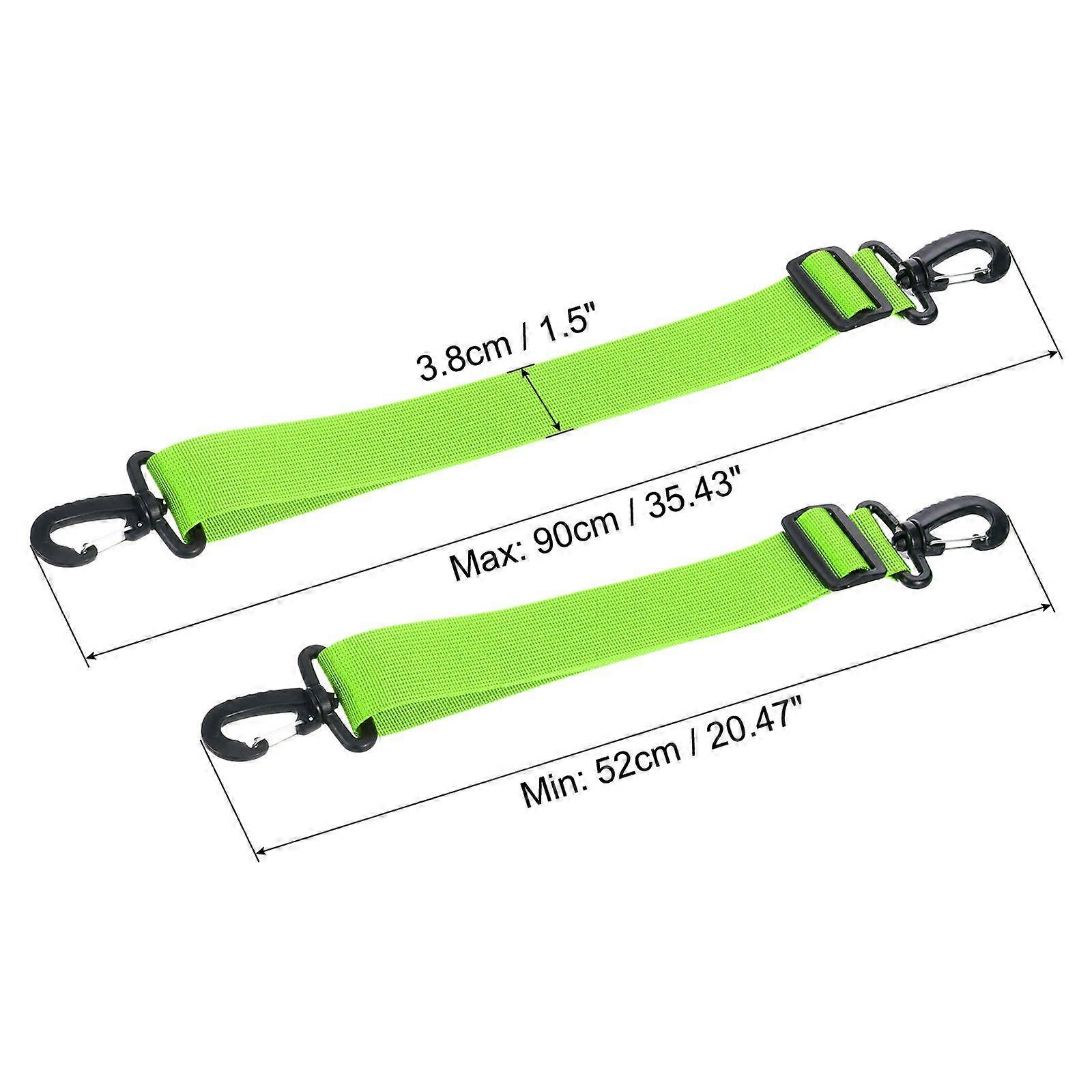 90cmx3.8cm Ski Carrier Strap, 2 Pack Snowboard Boot Strap, Light Green