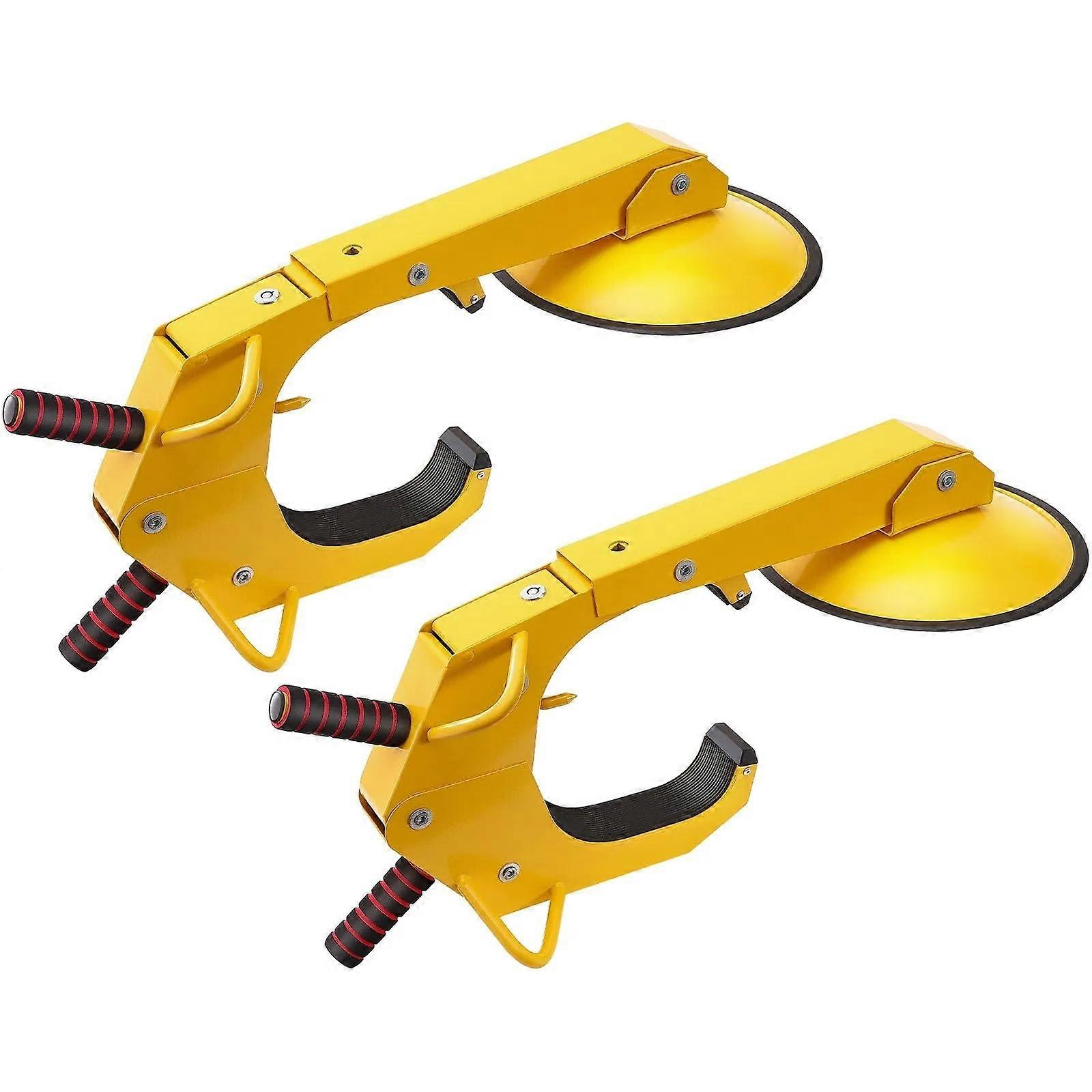 2Pack Heavy Duty Trailer Wheel Lock Clamp, Adjustable AntiTheft Device for RVs, Cars, Trucks, SUVs